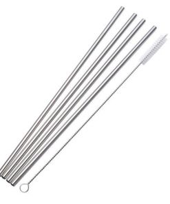 Popotes Acero Inoxidable 30oz Recto - Plata