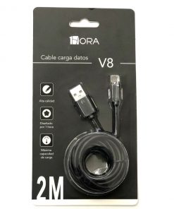 Cable 1hora Carga Datos usb v8 2m