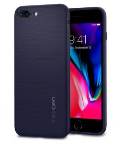 Spigen iPhone 8/7 Plus Funda Liquid Air - Midnight Blue Azul