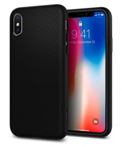 Spigen iPhone X Funda Liquid Air Armor - Negro