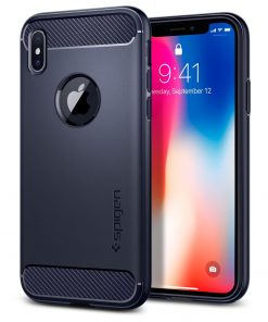 Spigen iPhone X Rugged Armor - Midnight Blue