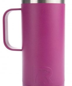 RTIC 16 oz Travel Coffe Cup Taza -Very Berry Rosa